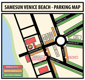 Parking Map Venice Beach Hostel